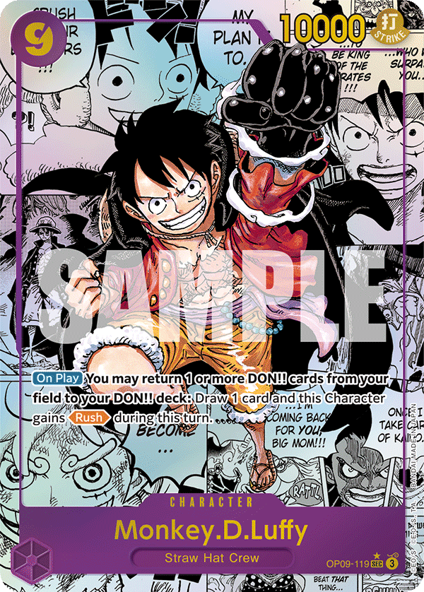 Monkey.D.Luffy - OP09-119 trading card (front)